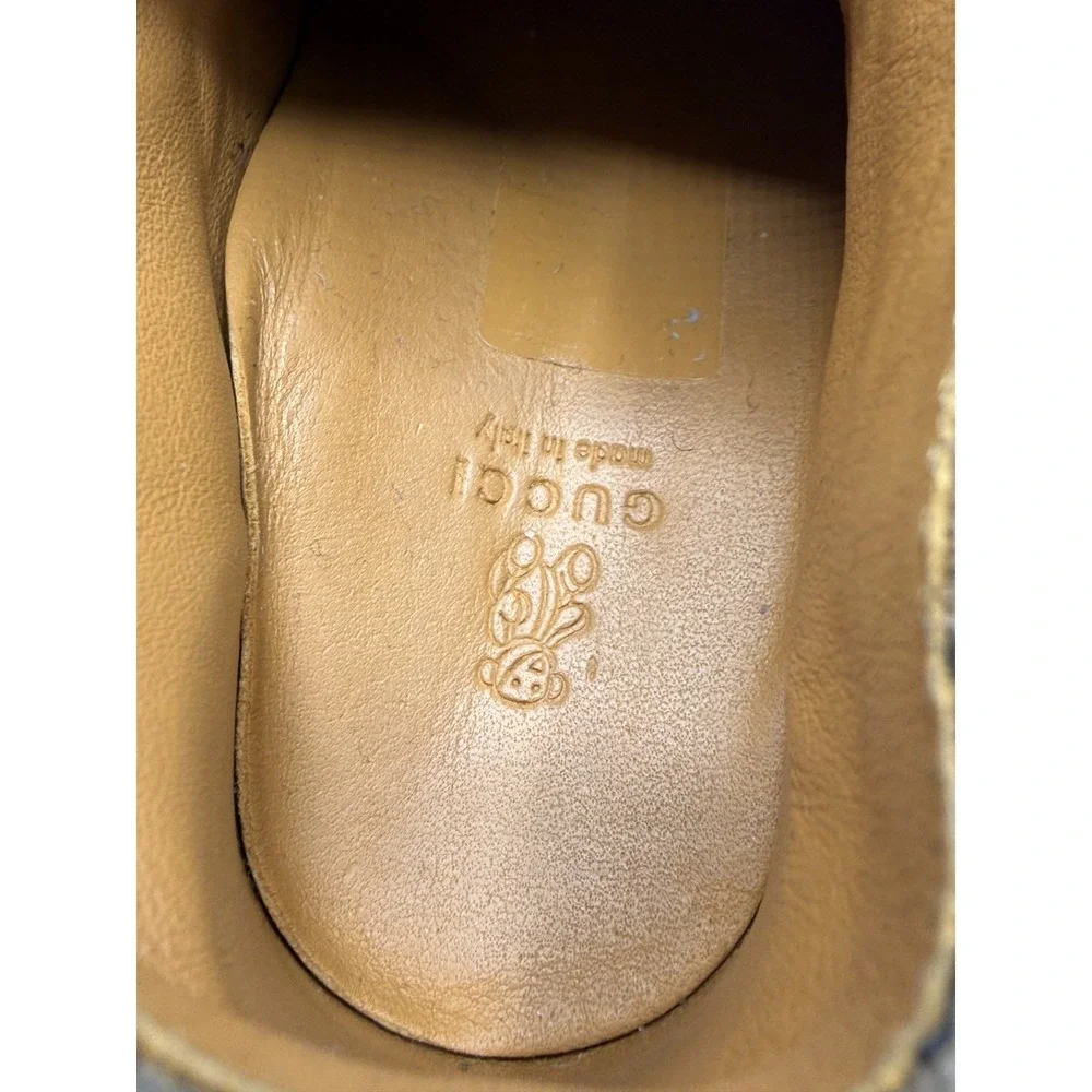 Gucci GG Monogram Suede Brown 271082 Toddler Size EU 20 -US 4.5C/5C